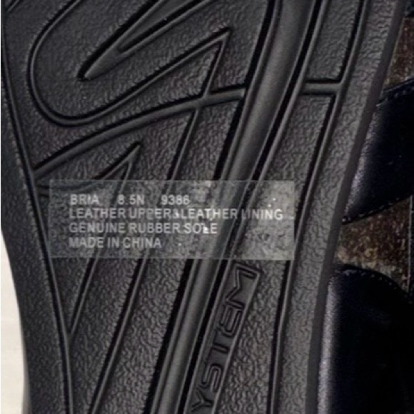 Abeo Women's Size 8.5 Black Open Toe Sandles With Laser Cut Design Elastic Strap - Picture 6 of 6